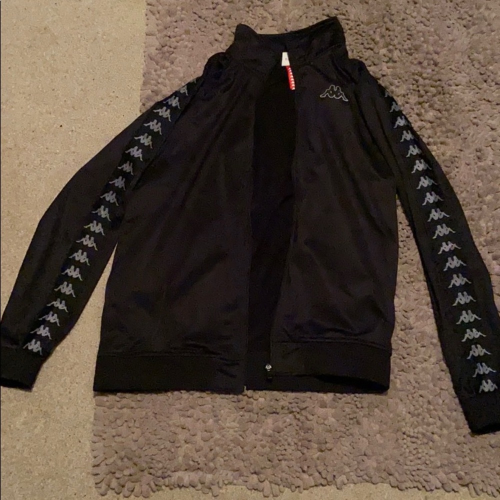 Black kappa zip up